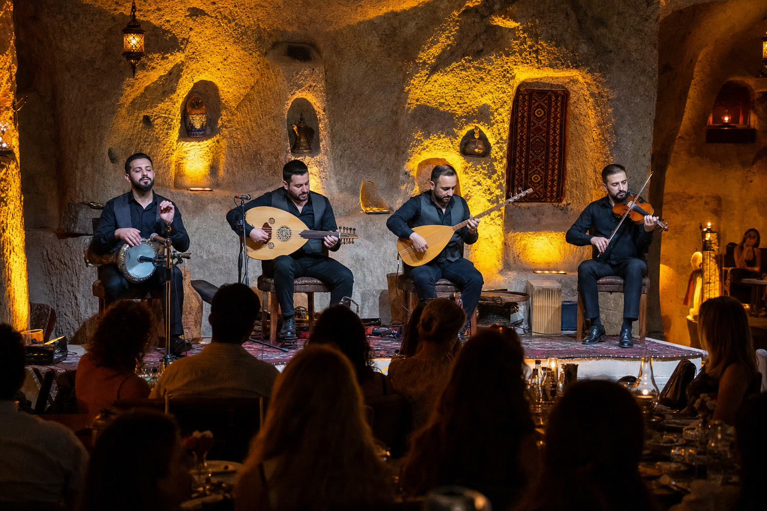 Live Turkish music performance in Cappadocia